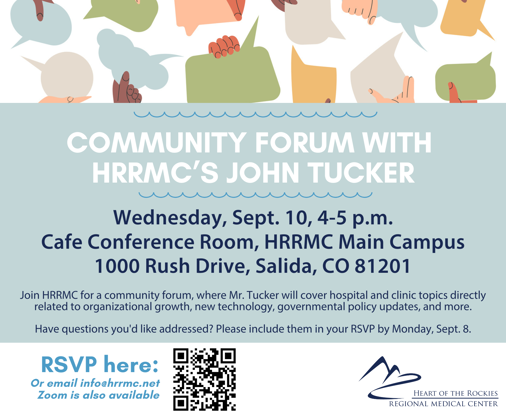 Community Forum with HRRMC President John Tucker