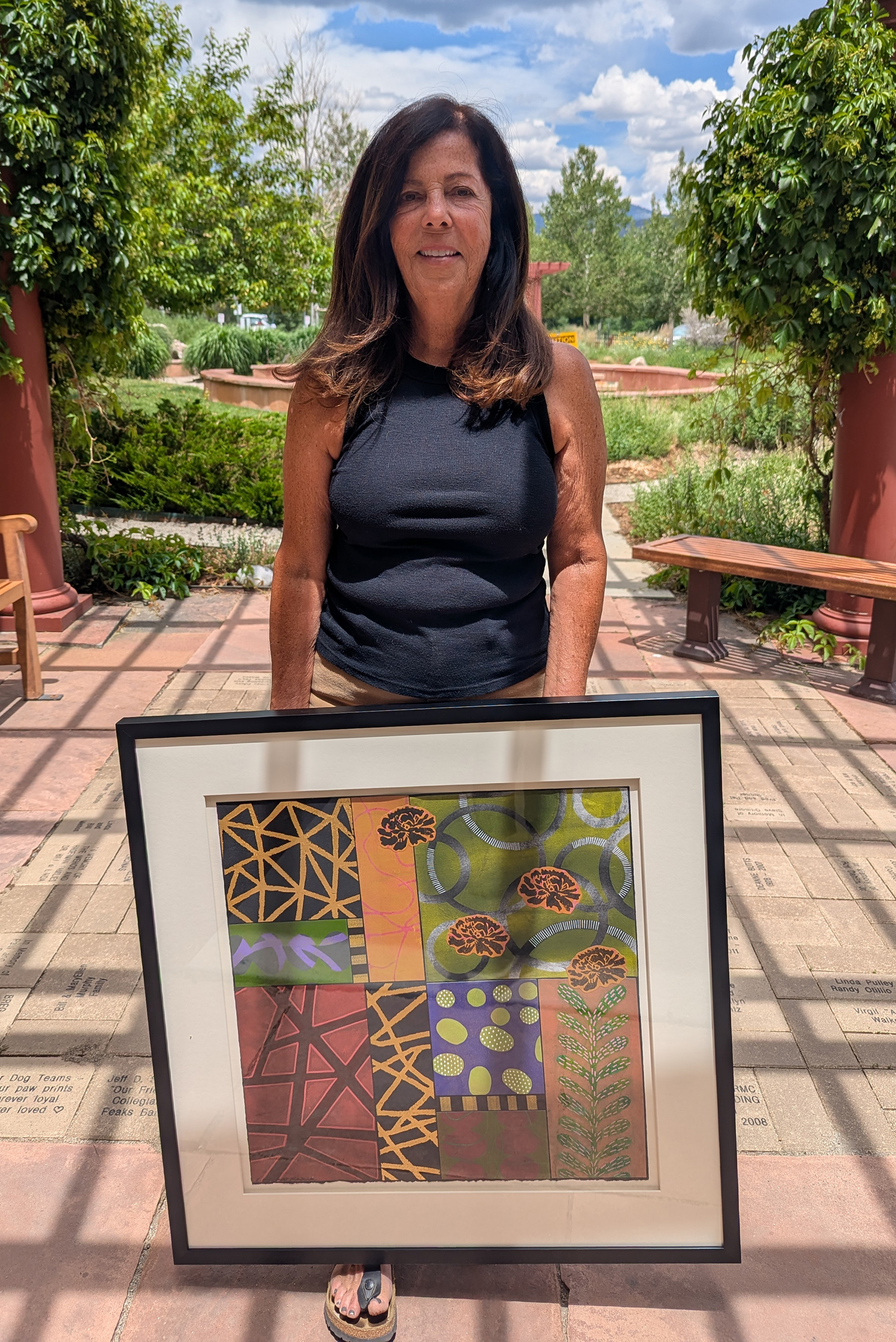 Modern collage exhibit by Howard artist Emilia Van Nest Markovich now on display at HRRMC