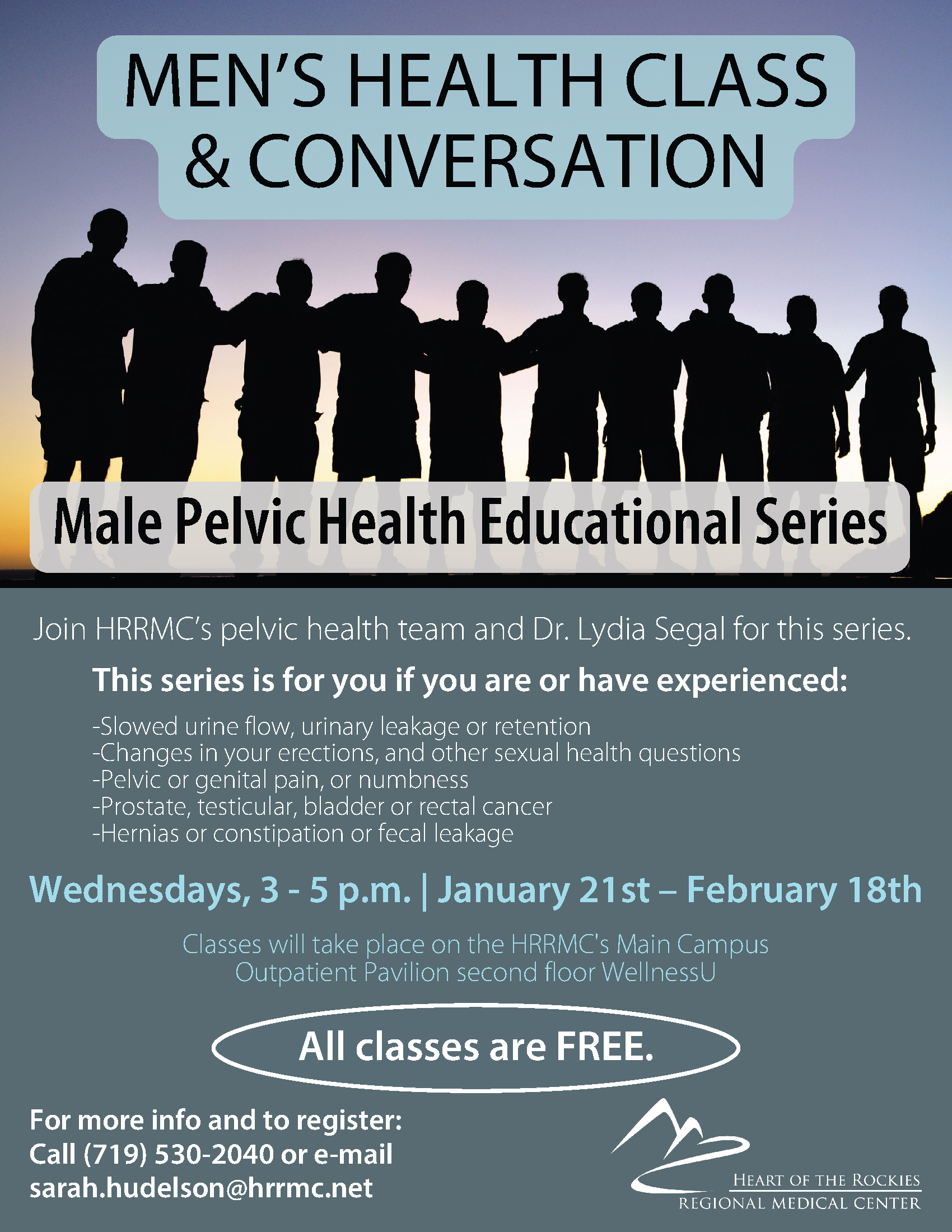 HRRMC to host free Men's Health series starting in January