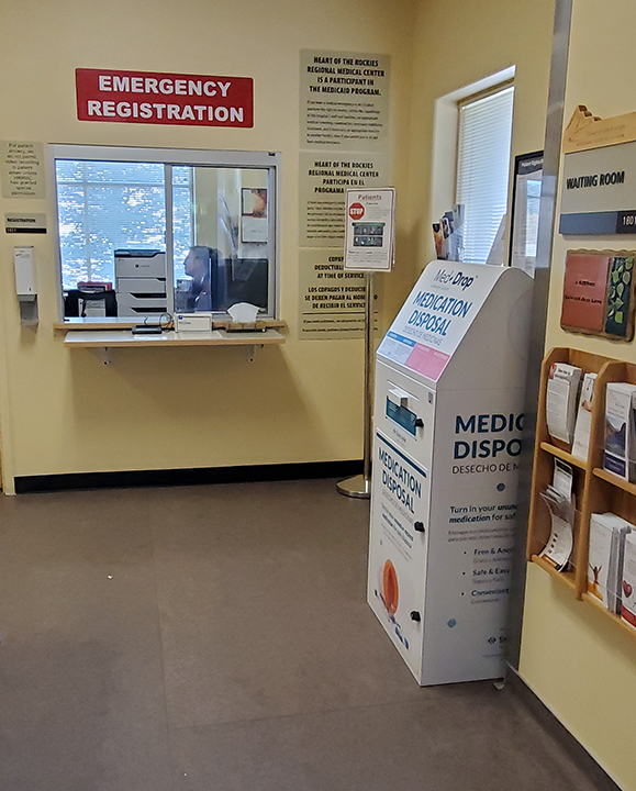 medication drop off kiosk in ER