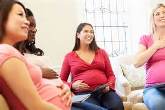 circle of pregnant women