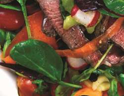 salad with beef and vegetables